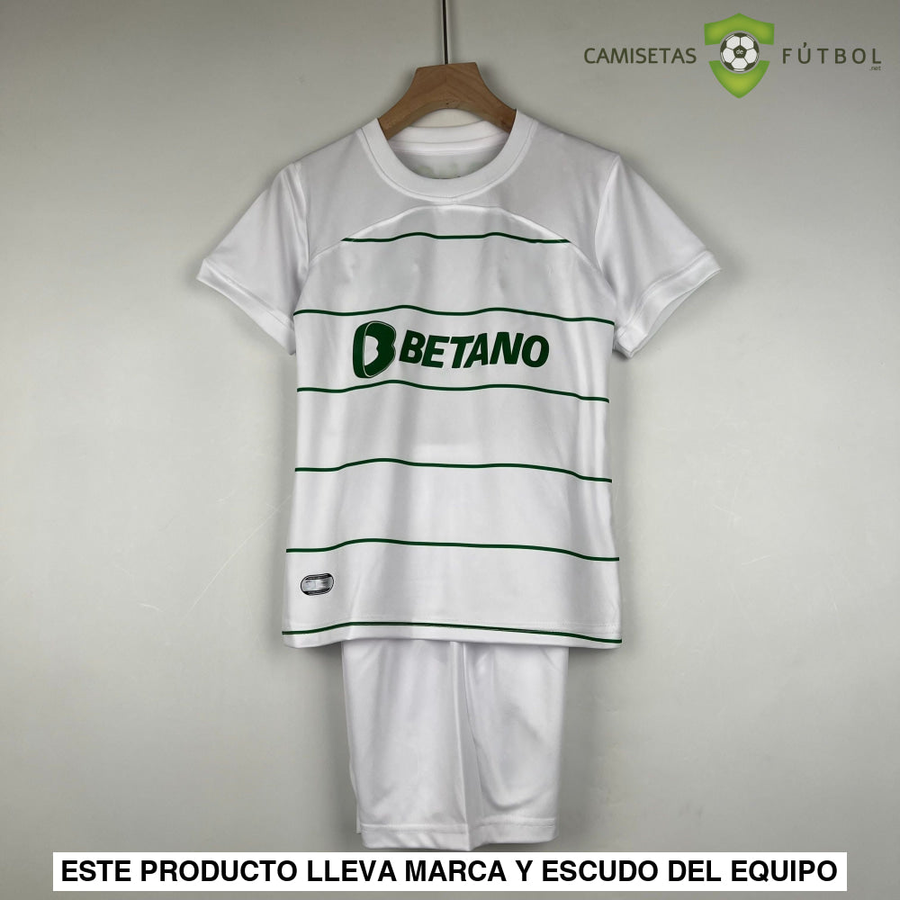 Equipación Sporting Portugal 23-24 Visitante Niño Personalizado