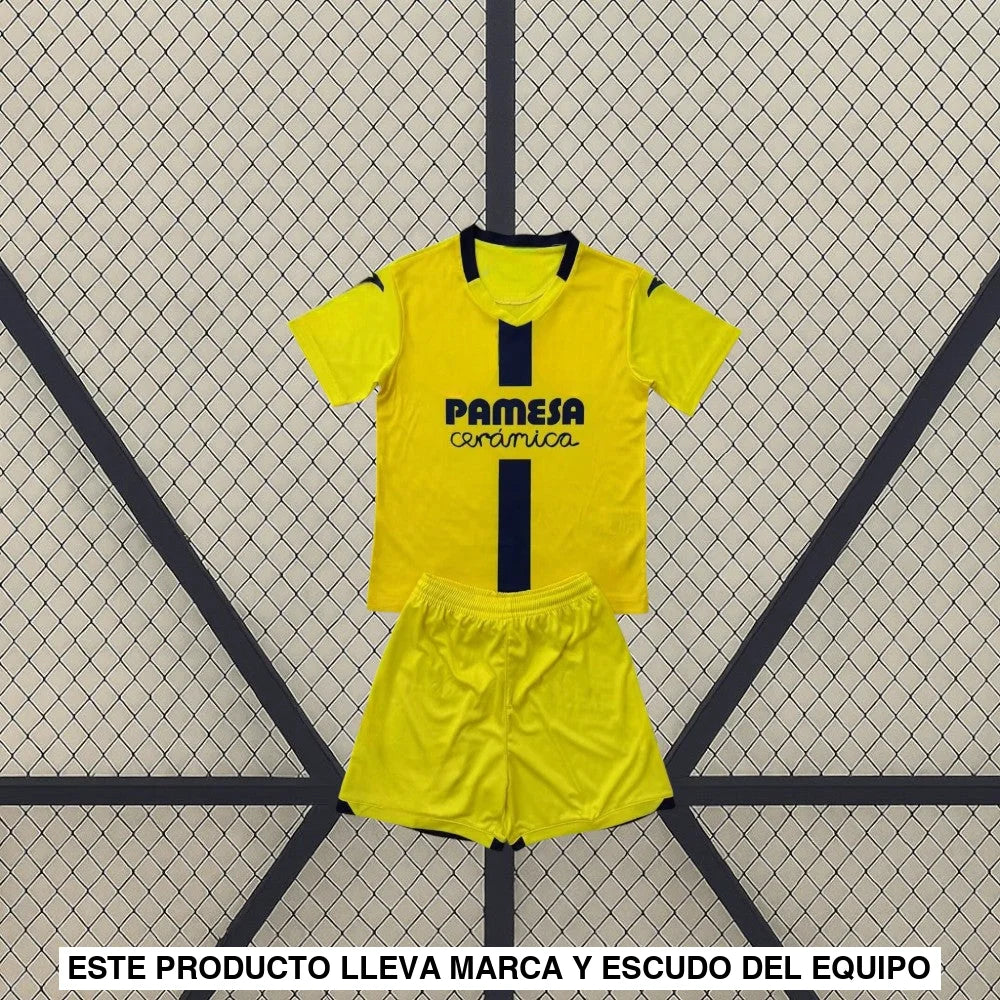Equipación Villarreal 25-26 Local Niño Equipación Niño
