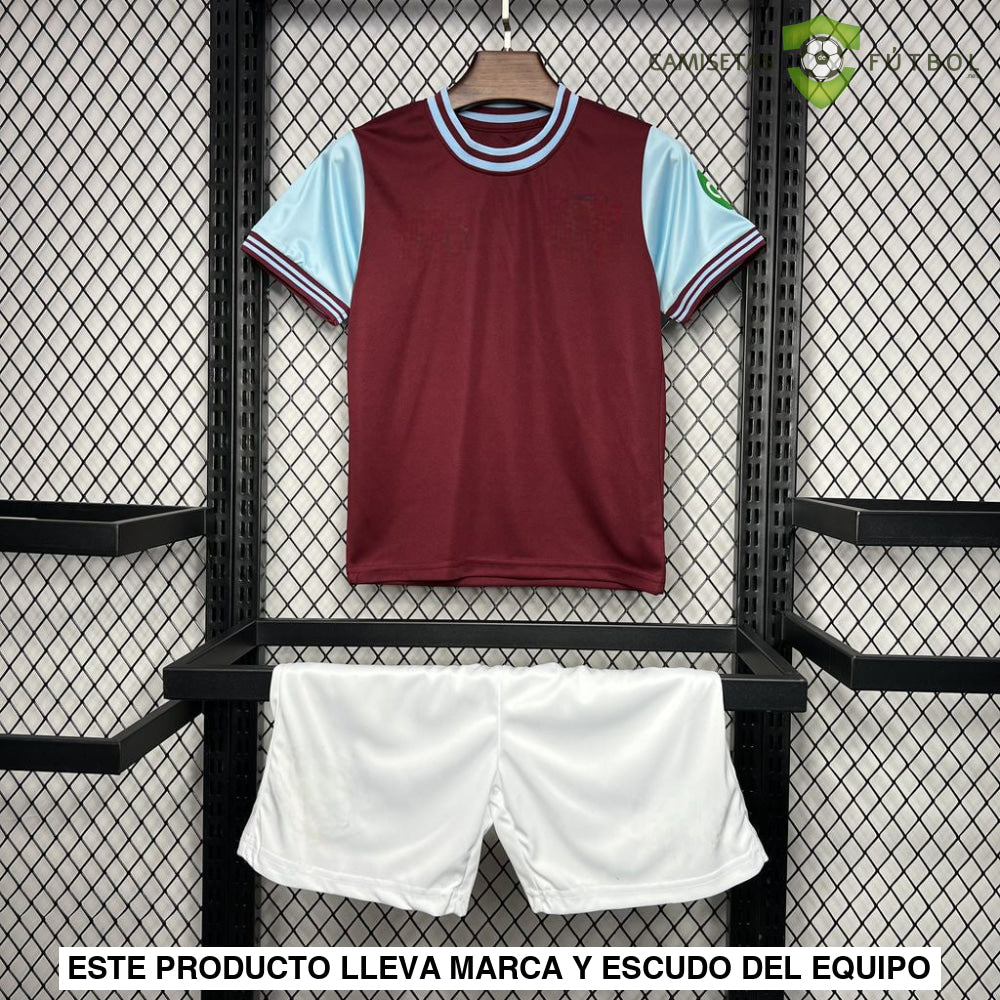 Equipación West Ham 24-25 Local Niño Personalizado