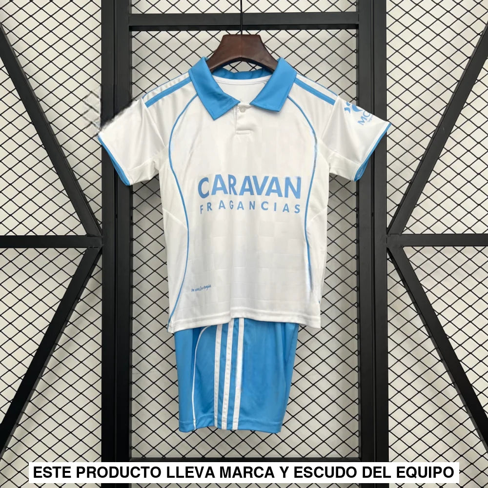 Equipación Zaragoza 25-26 Local Niño Equipación Niño