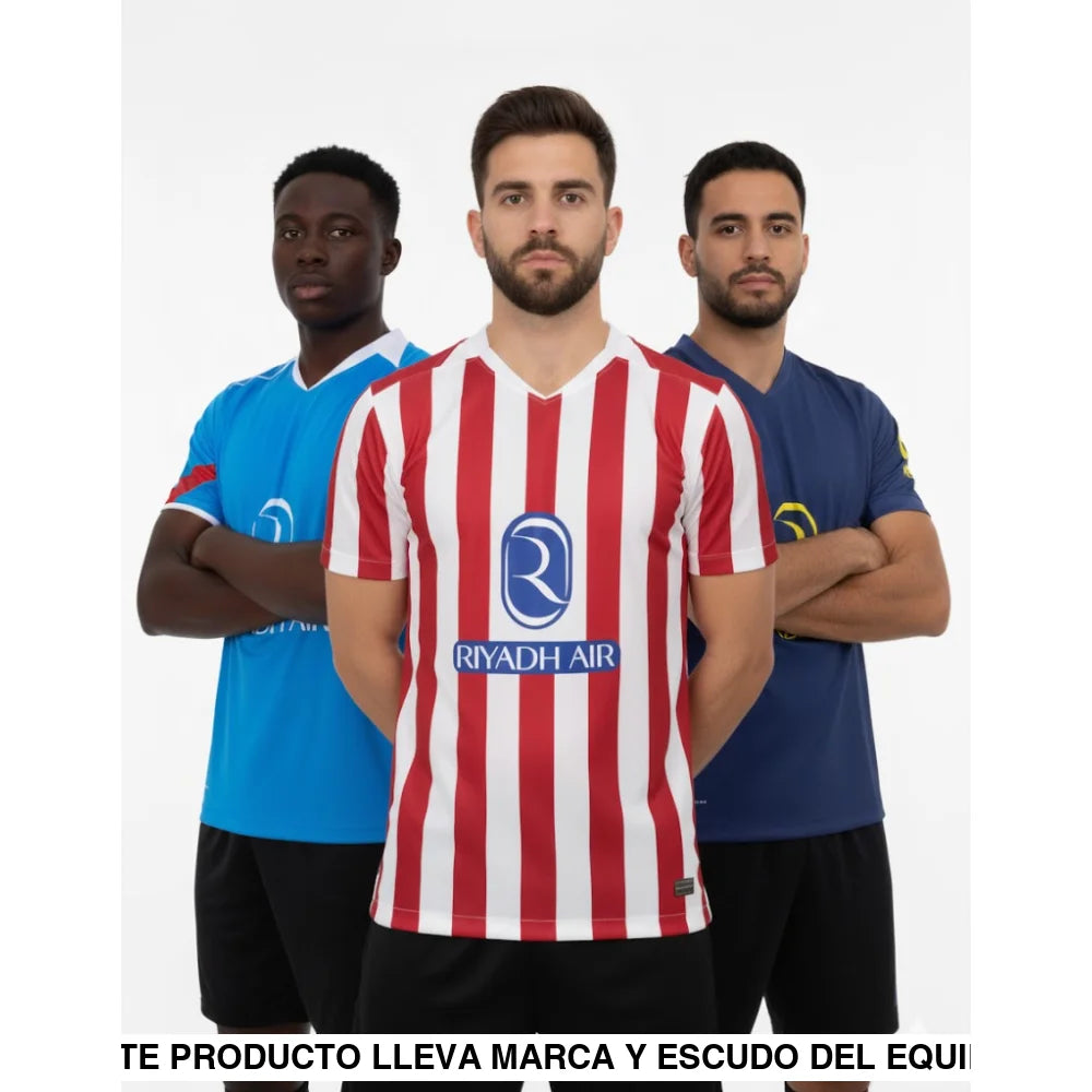 Pack Trío de Camisetas Atlético de Madrid 25-26 (Local + Visitante + 3ª) Camiseta Fan