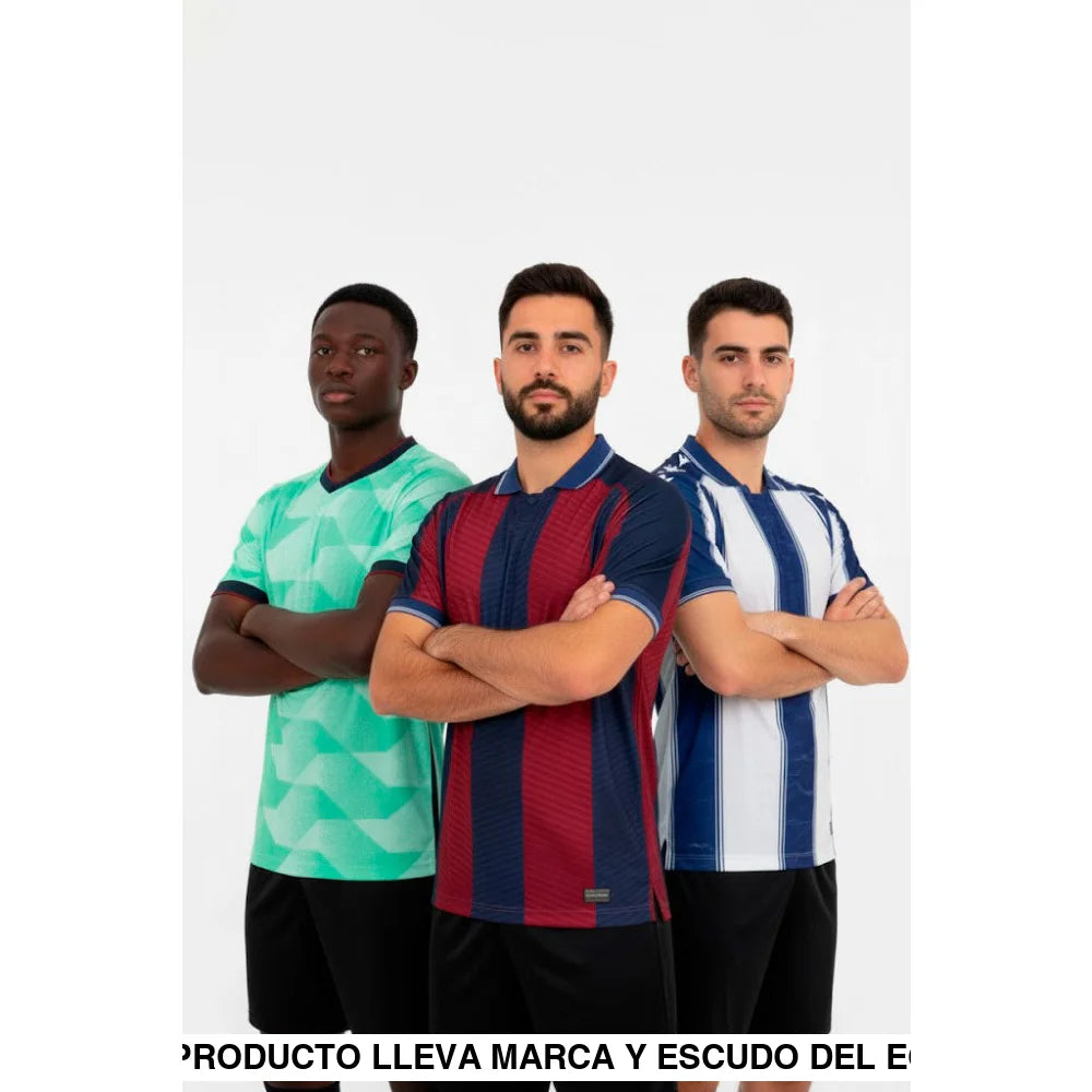 Pack Trío de Camisetas Levante UD 25-26 (Local + Visitante + 3ª) Camiseta Fan