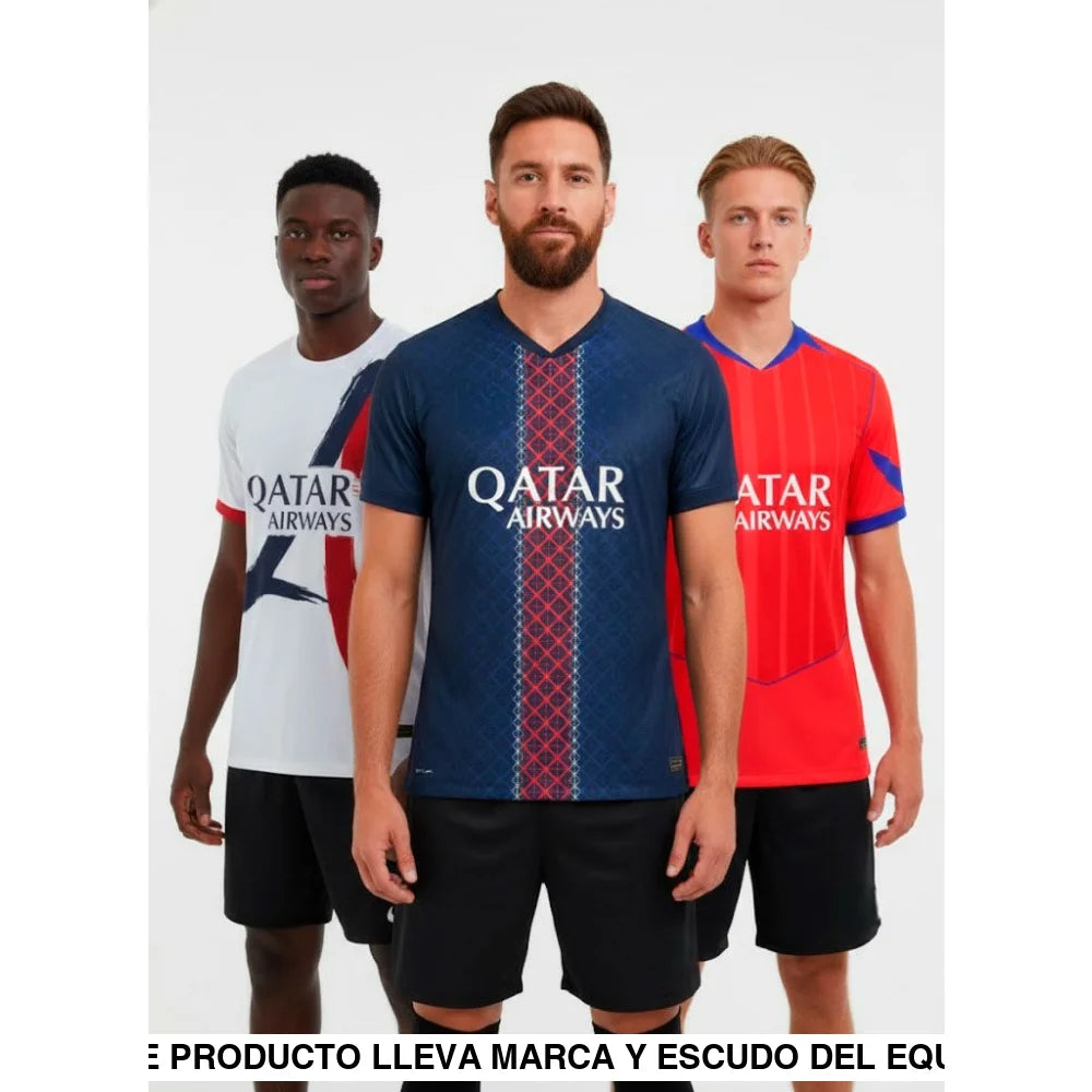 Pack Trío de Camisetas PSG 25-26 (Local + Visitante + 3ª) Camiseta Fan