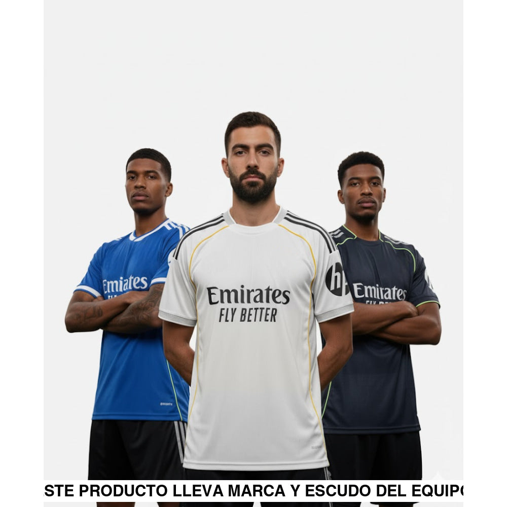 Pack Trío de Camisetas R.M. 25-26 (Local + Visitante + 3ª) Player version Camiseta Player