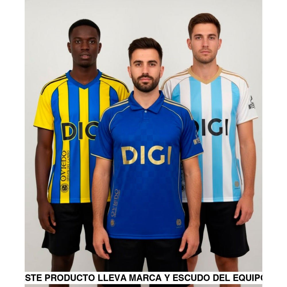 Pack Trío de Camisetas Real Oviedo 25-26 (Local + Visitante + 3ª) Camiseta Fan