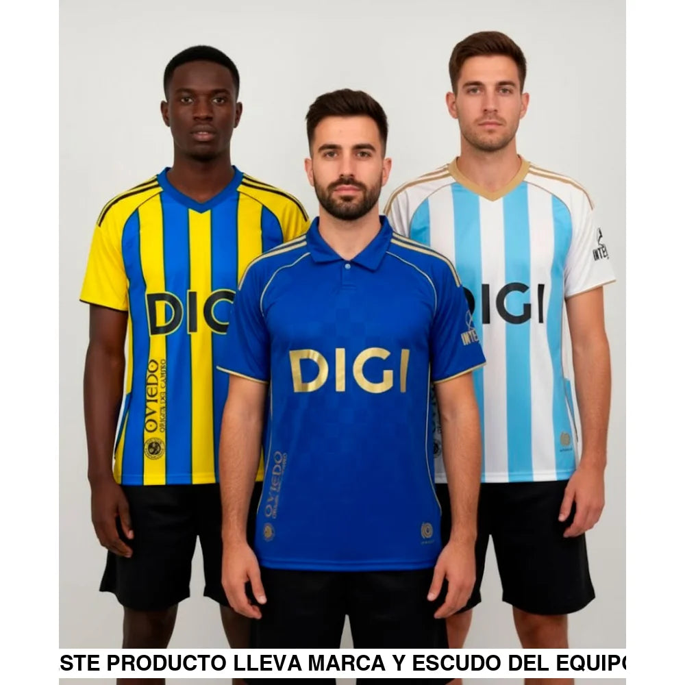 Pack Trío de Camisetas Real Oviedo 25-26 (Local + Visitante + 3ª) Camiseta Fan