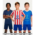 Pack Trío de Equipaciones Atlético De Madrid Niño 25-26 (Local + Visitante + 3ª) Equipación Niño