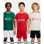 Pack Trío de Equipaciones Liverpool Niño 25-26 (Local + Visitante + 3ª) Equipación Niño