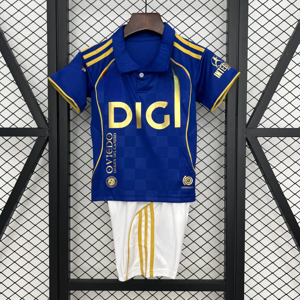 Pack Trío de Equipaciones Real Oviedo Niño 25-26 (Local + Visitante + 3ª) Equipación Niño
